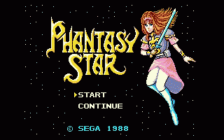 Phantasy Star Title Screen